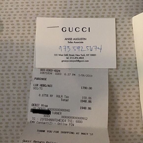 Gucci Metallic Trapuntata Bag - Picture 7 of 7